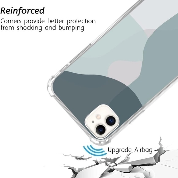 FISGEROD Abstract Line Art Boho Abstract Watercolor Art Case for iPhone 11 - Picture 6 of 12